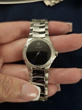 Accutron By BULOVA Women's Stainless Steel Black Dial Belize